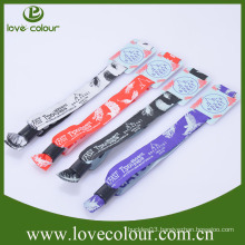 Woven fabric polyester custom rfid wristband for events